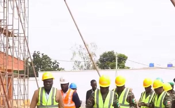 Construction du complexe de défense et de sécurité d’Abomey-Calavi : Le ministre Gildas Agonkan visite le chantier