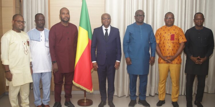 Audience à la Cour constitutionnelle : L’Upmb échange avec le président Dorothé Sossa
