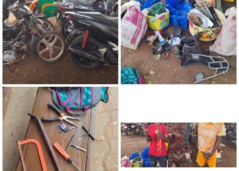 Abomey-Calavi : trois suspects interpellés avec cinq motos