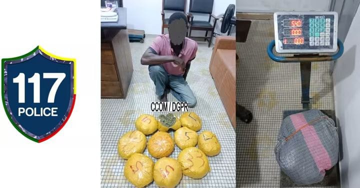 Cotonou : Un homme interpellé avec 5,4 kg de cannabis