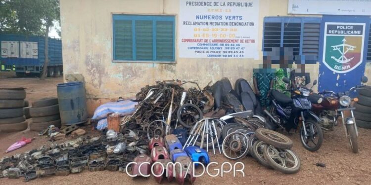 Kétou : Deux suspects interpellés dans une affaire de vol de motos